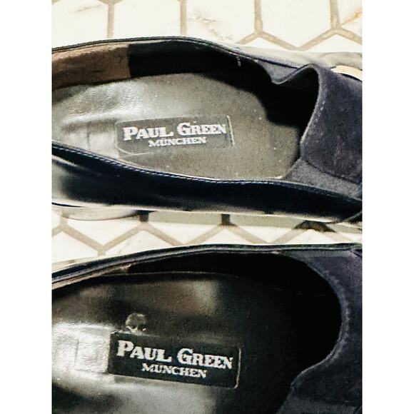 Paul Green Loafer Blue Suede/Leather Size Mens 7.5 Womens 9 Classic Prep Unisex - Picture 6 of 10